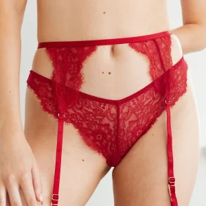 Porte-Jarretelles Iris - Rouge