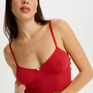 Camisole Dream Pointelle - Rouge