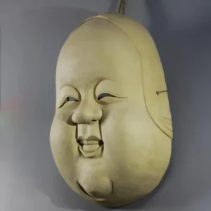 Masque traditionnel japonais Nô en bois