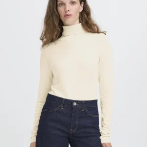 Chandail Col Roulé Mafa - Crème