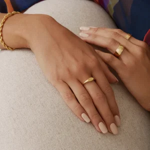 Bague Band - Plaqué or