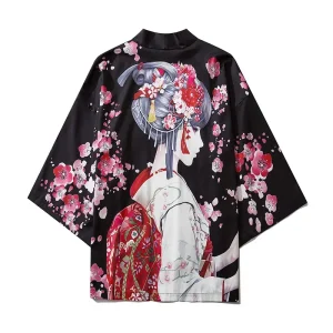 Veste kimono Sakura & Geisha