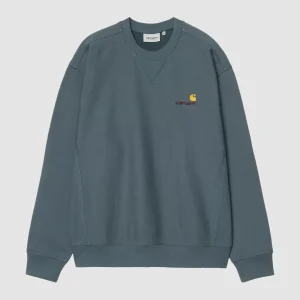 American Script Sweat Office Blue
