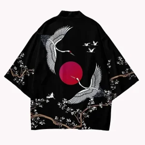 Veste kimono femme soleil couchant