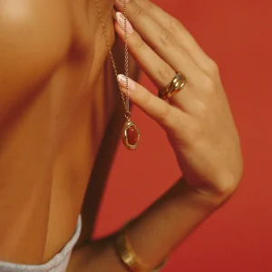 Collier Bordeaux - Or