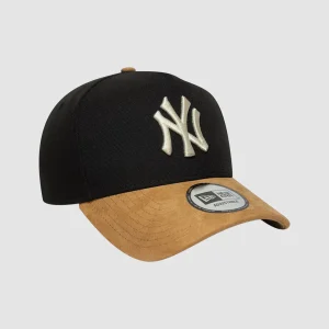 9FORTY E-Frame New York Yankees Suede Visor Black