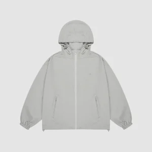 Light Hoodie Windbreaker Light Gray