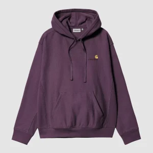 Hooded American Script Sweat Huckleberry