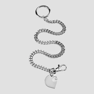 Cuban Link Keychain Silver