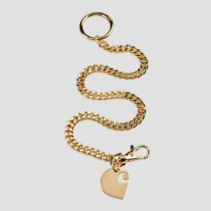 Cuban Link Keychain Gold