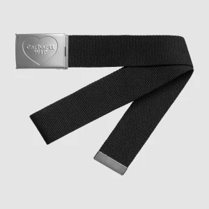 Heart Clip Belt Black / Silver