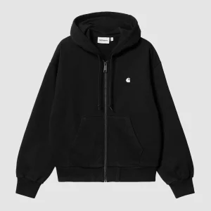 W' Hooded Casey Jacket Sweat Black  / Silver