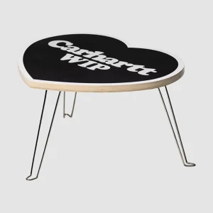 Heart Folding Table Black / White