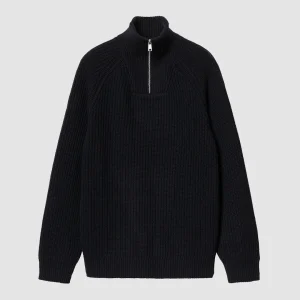 Marlon Half Zip Sweater Dark Navy