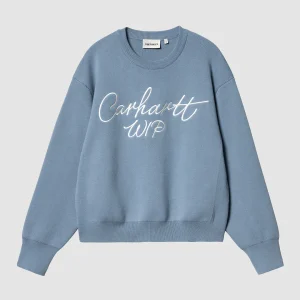 W' Signature Sweater Dusty Ice/ Wax