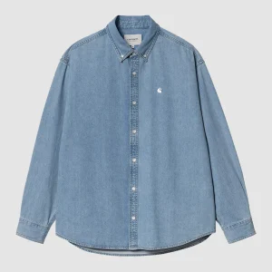 L/S Lucas Shirt Blue Bleached