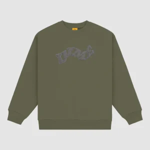 College Crew Army Green