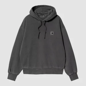 W' Hooded Nelson Sweat Graphite Garment Dyed