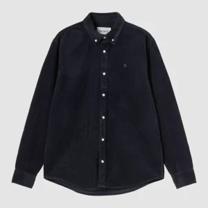 L/S Madison Cord Shirt Dark Navy / Dark Navy