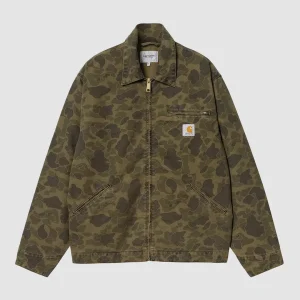 Duck Detroit Jacket Camo Green / Office Green Garment Dyed