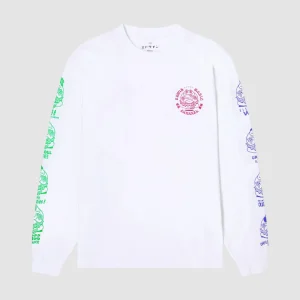 Edwin Music Channel LS T-Shirt White
