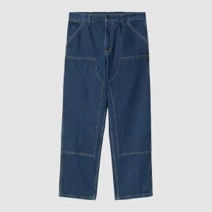 Double Knee Pant Blue Stone Washed