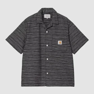 S/S Gellar Shirt Stripe Black Rinsed