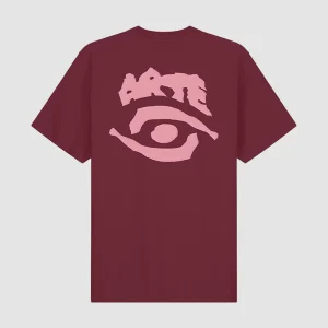 Eye Print T-Shirt Bordeaux