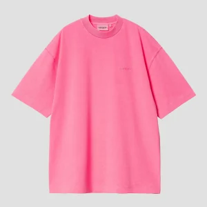 W' S/S Lumo T-Shirt Lumo Pink Garment Dyed