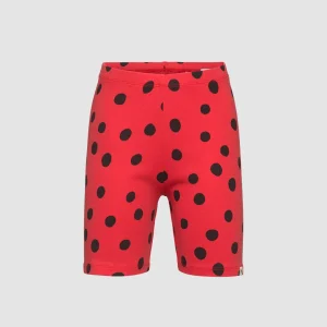 Dots Aop Bike Shorts Red