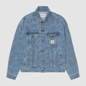 Duck Helston Jacket Camo Blue Bleached