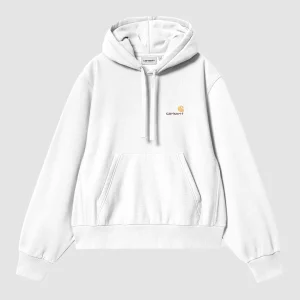 W' HD American Script Sweat White