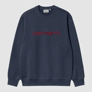 Carhartt Sweat Air Force Blue / Malbec