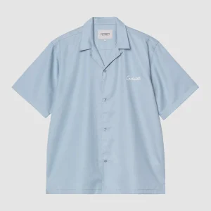 S/S Delray Shirt Frosted Blue / White