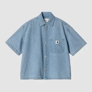 W' S/S Lovilia Shirt Blue Bleached