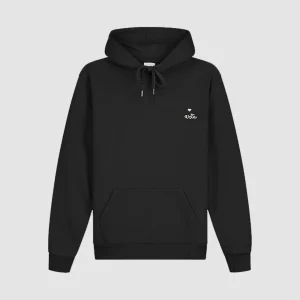 Heart Logo Hoodie Black