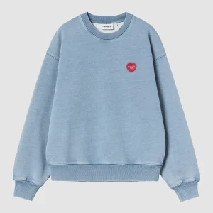 W' Ingo Sweat Light Blue Garment Dyed