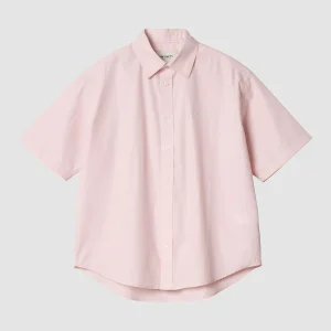 W' S/S Jaxon Shirt Air Pink / White
