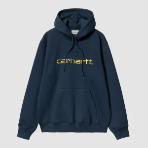 Hooded Carhartt Sweat Ink / Air Yellow
