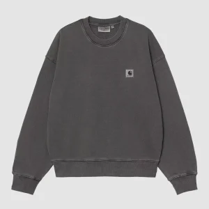 W' Nelson Sweat Graphite Garment Dyed