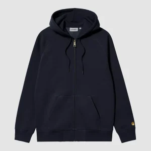 Hooded Chase Jacket Dark Navy / Gold