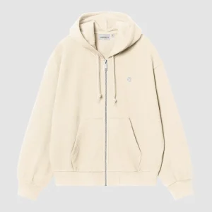 W' Hooded Casey Jacket Sweat Natural / Silver