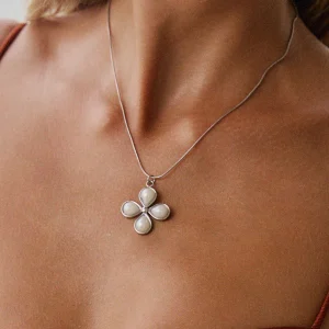 Collier Fleur - Argent
