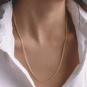 Chaîne Simple 20'' - Plaqué or