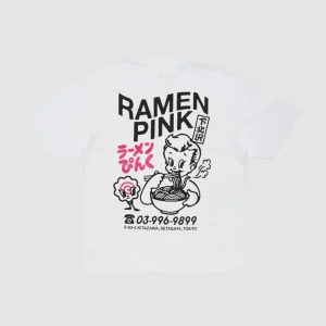 Ramen Pink T-Shirt White