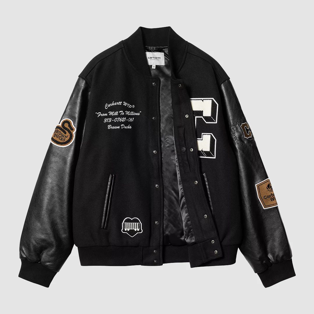 Brown Ducks Bomber Black / Black – Image 4