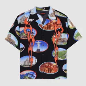 7 Wonder Camp Shirt Black