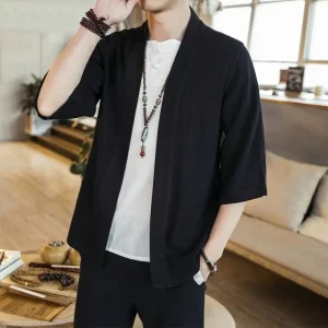 Veste kimono homme épuré
