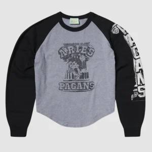Aged Raglan Baseball LS Tee Multi
