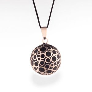 Bola de grossesse bulles or rose